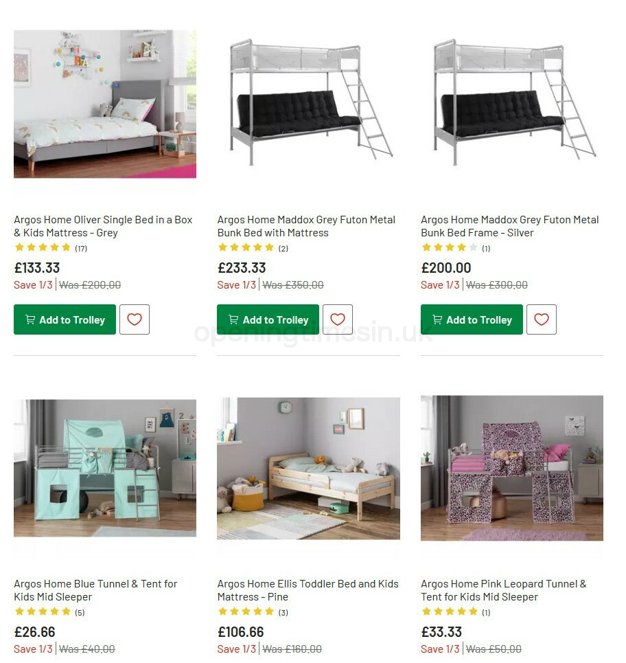 Argos Offers from 13 October