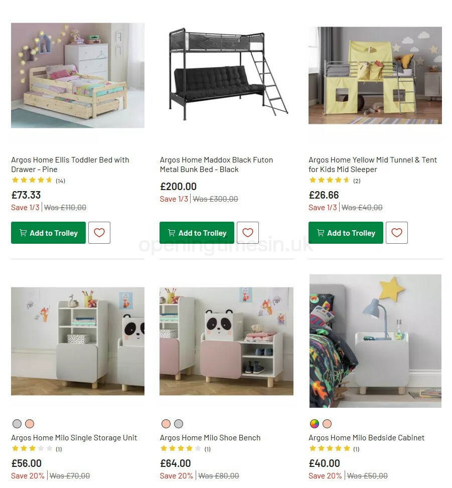 Argos Offers from 13 October