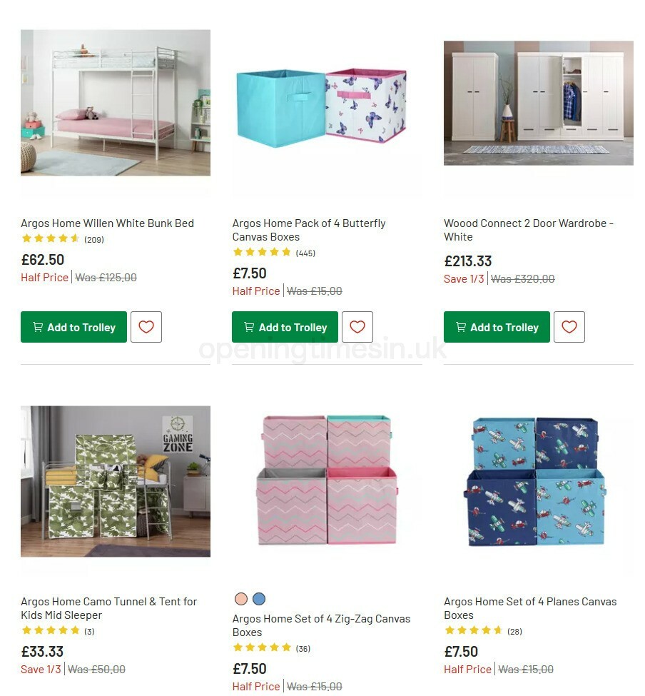 Argos Offers from 13 October