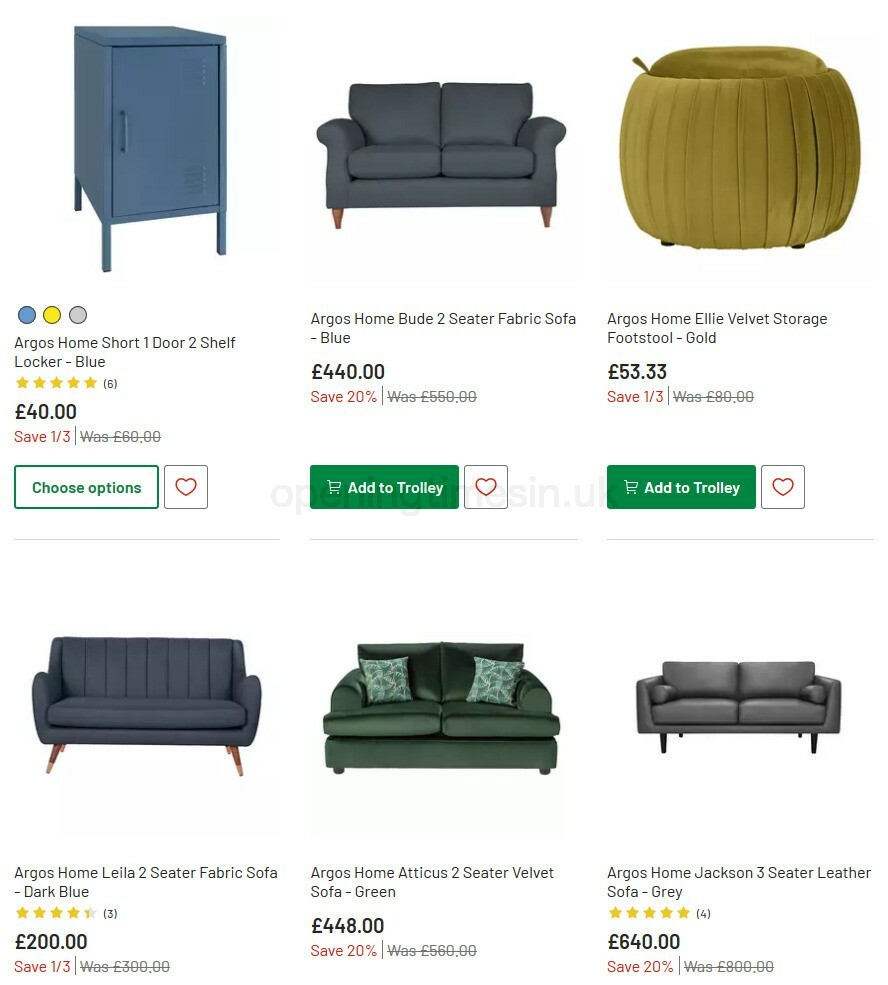 Argos Offers from 13 October