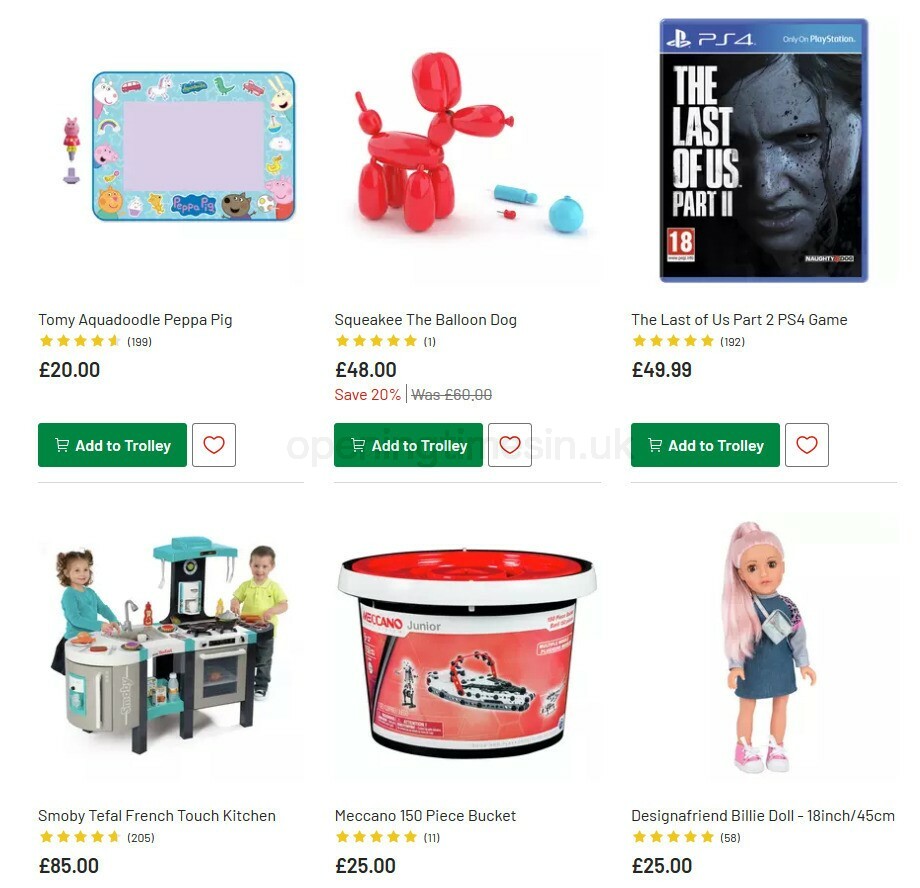 Argos Offers from 27 October