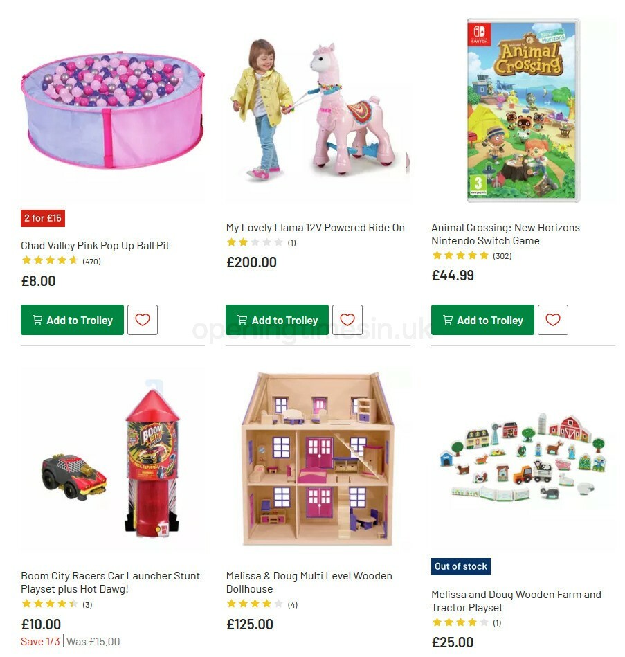 Argos Offers from 27 October