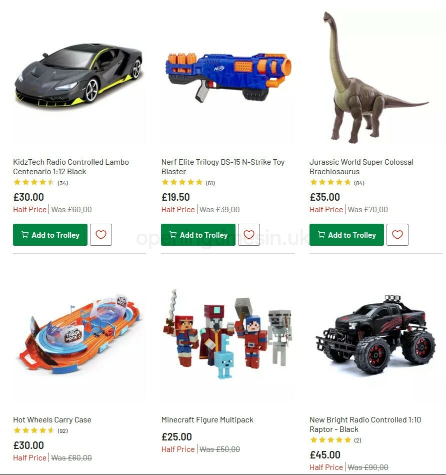 Argos Offers from 27 October