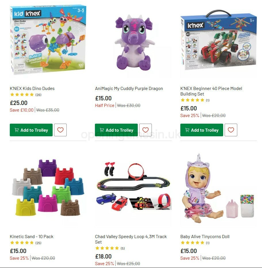 Argos Offers from 27 October