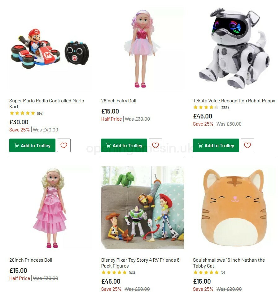 Argos Offers from 27 October