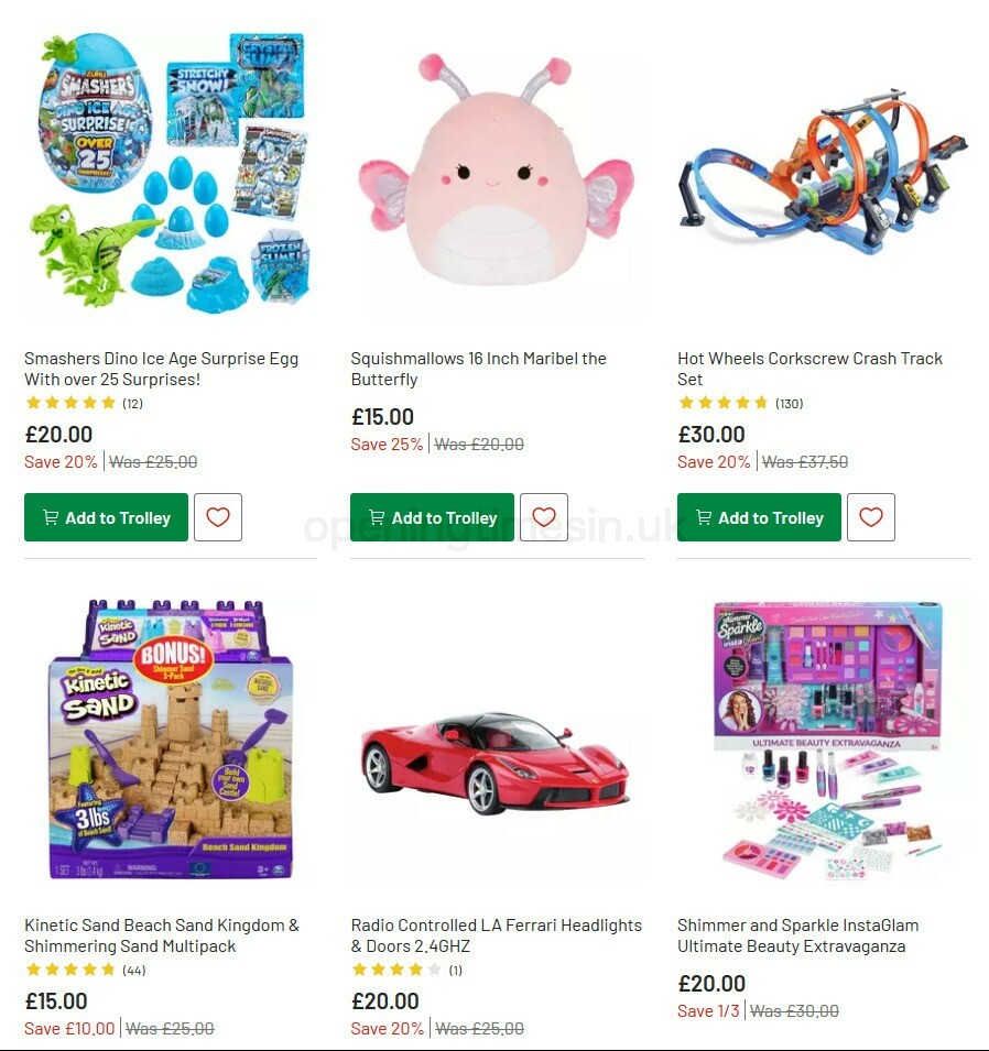 Argos Offers from 27 October