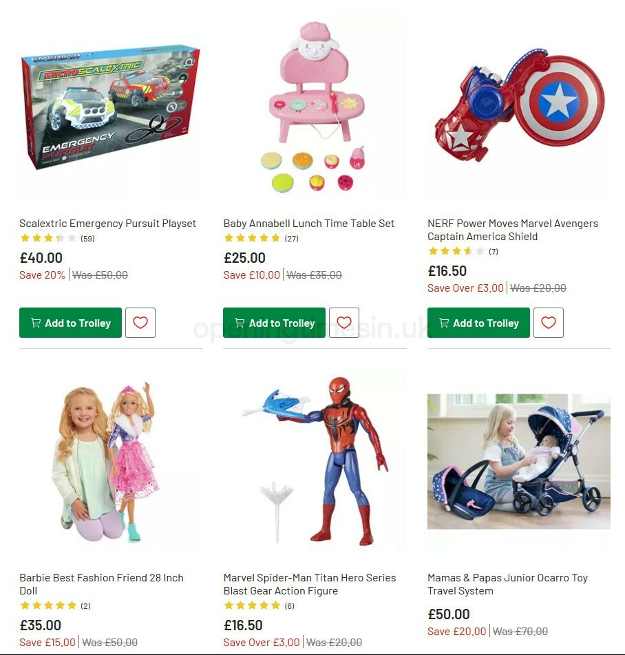 Argos Offers from 27 October