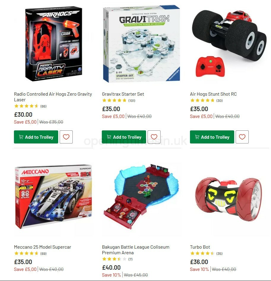 Argos Offers from 27 October