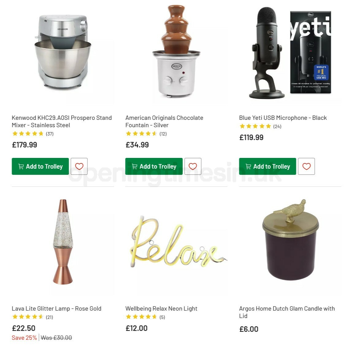 Argos Offers from 10 November