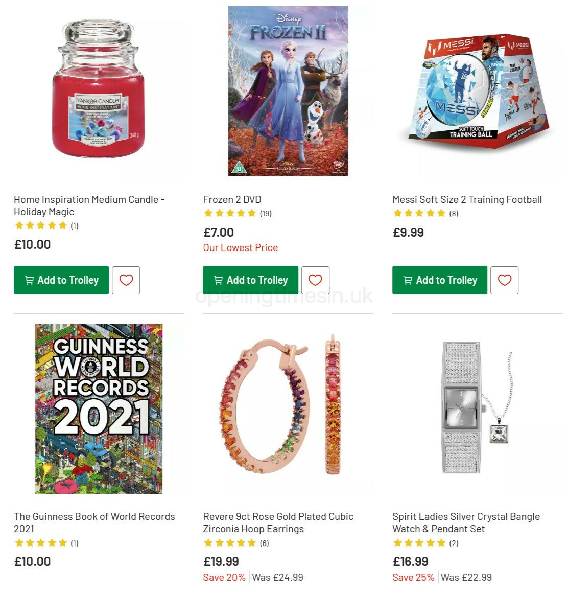 Argos Offers from 10 November