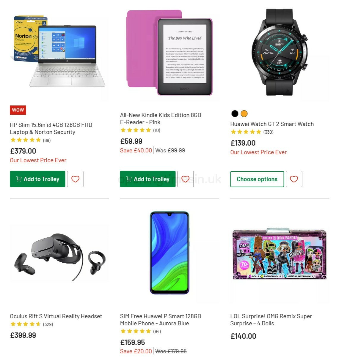 Argos Offers from 10 November