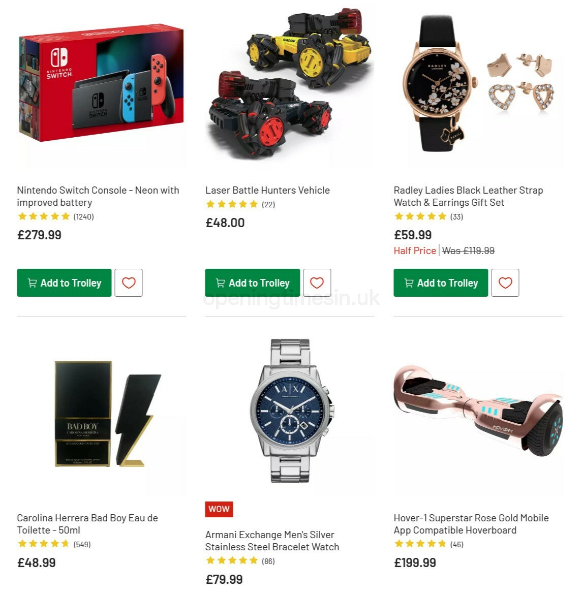 Argos Offers from 10 November
