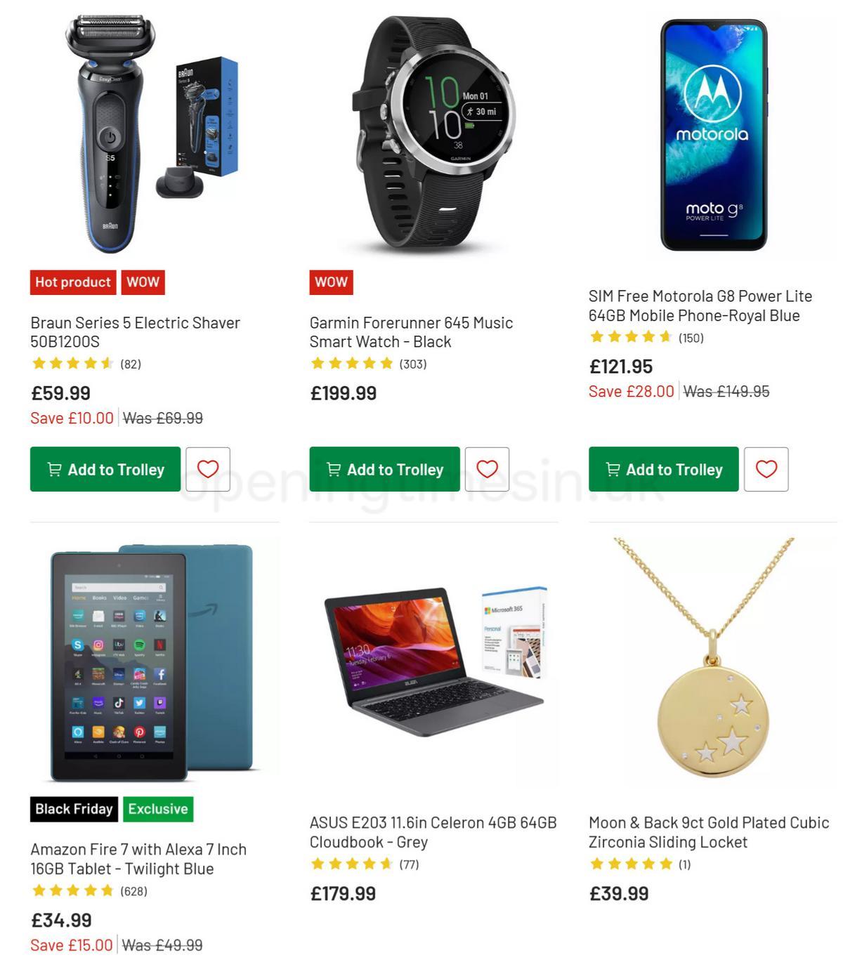 Argos Offers from 28 November