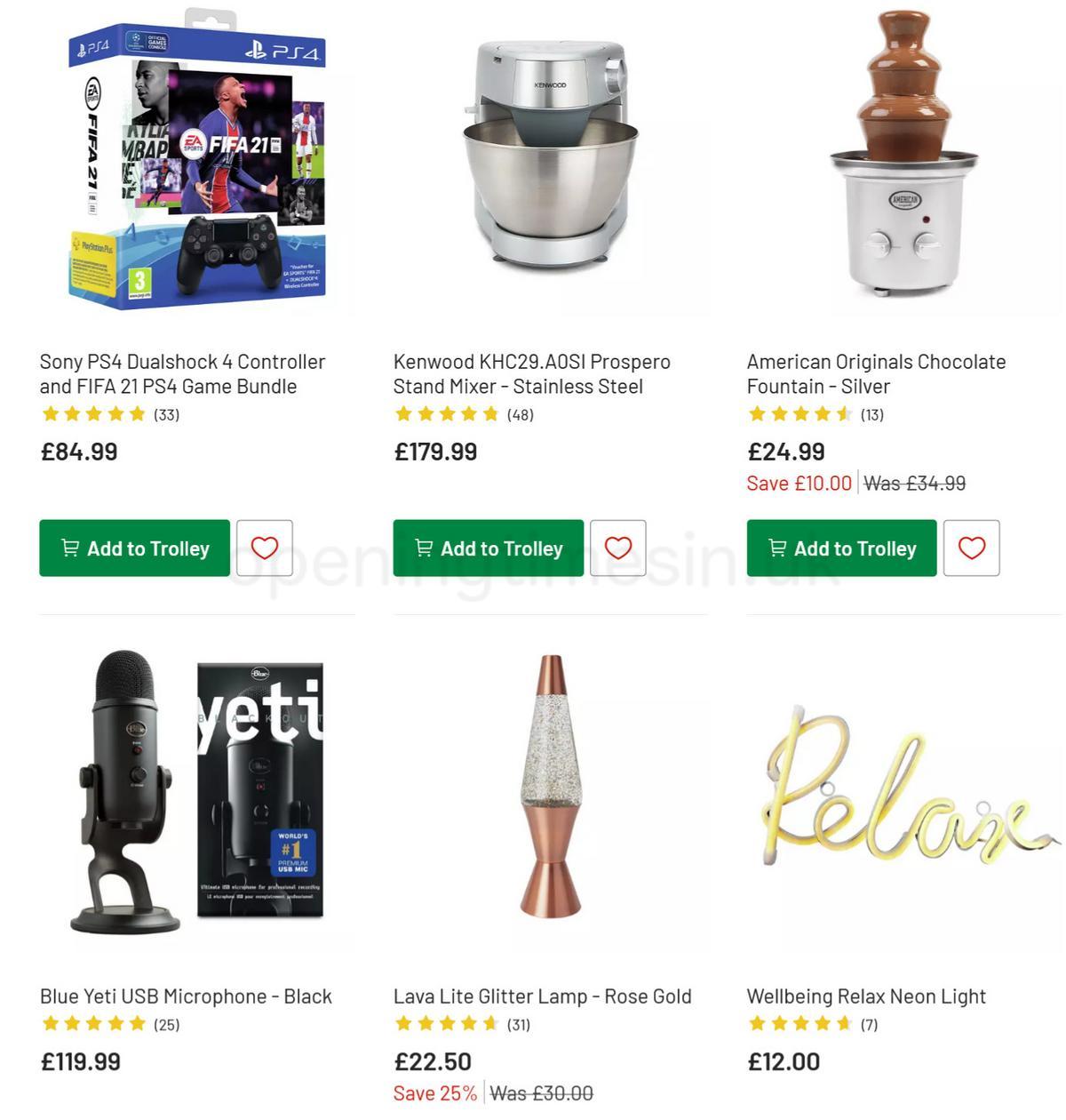 Argos Offers from 28 November