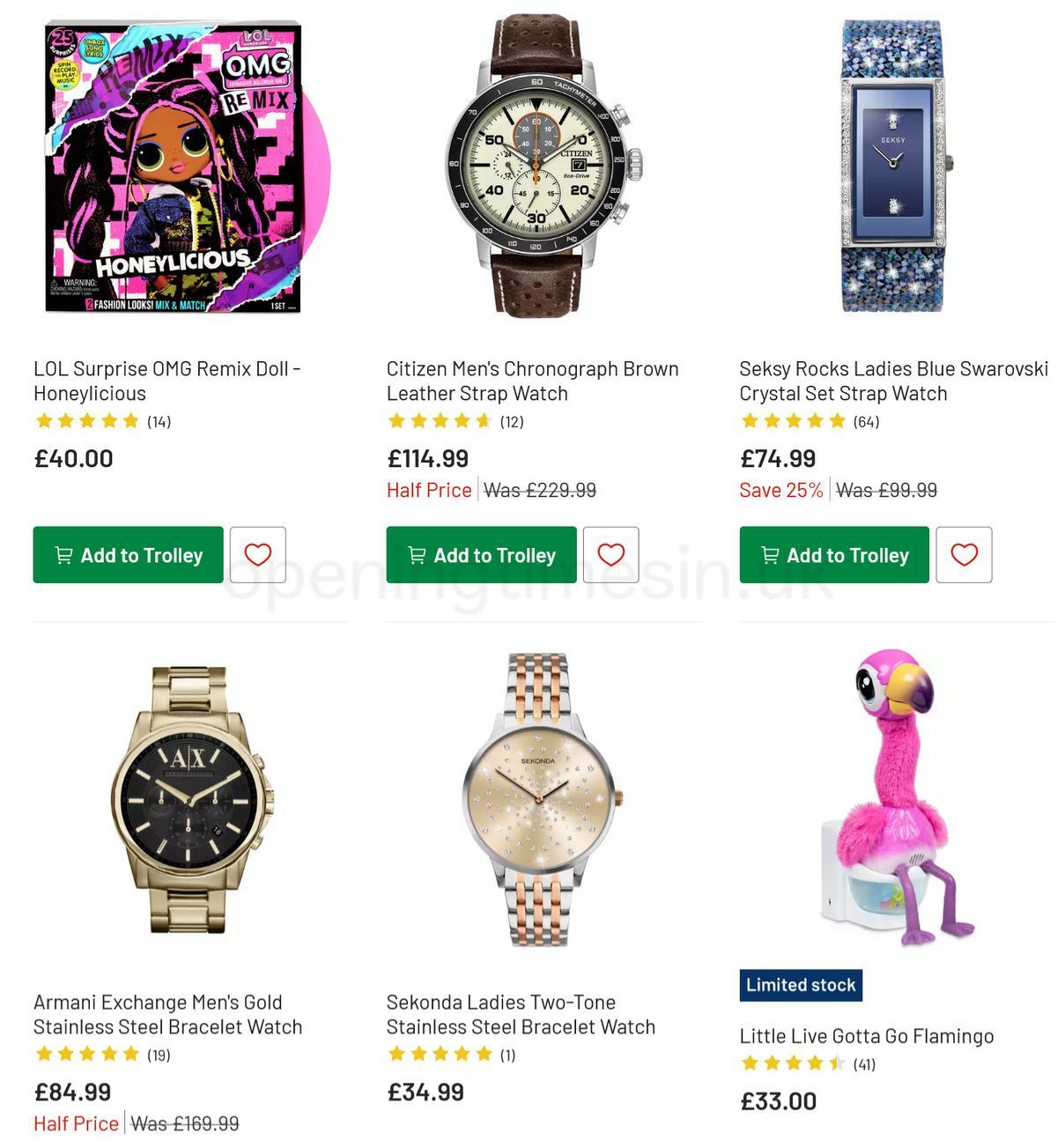 Argos Offers from 28 November