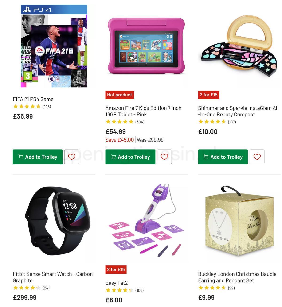 Argos Offers from 28 November