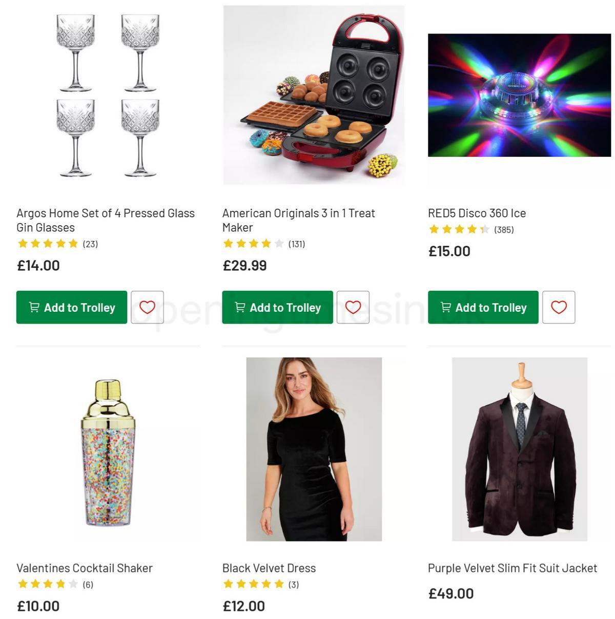 Argos Offers from 28 November