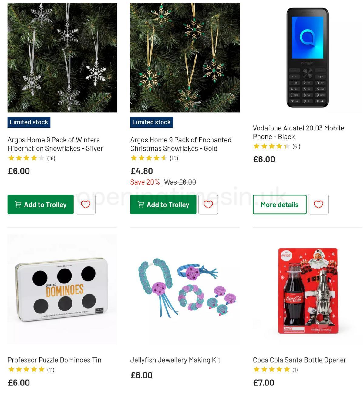 Argos Offers from 28 November