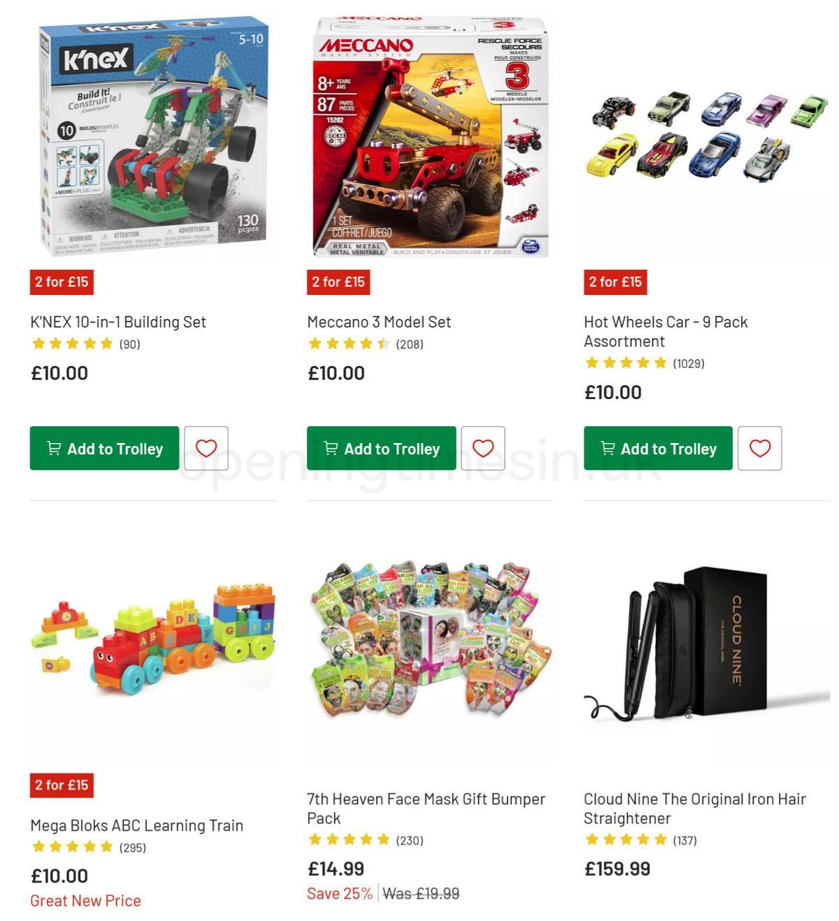 Argos Offers from 28 November