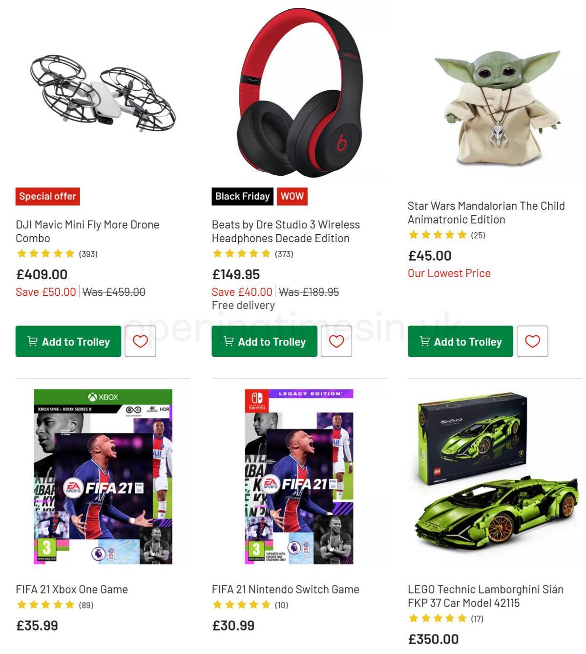 Argos Offers from 28 November