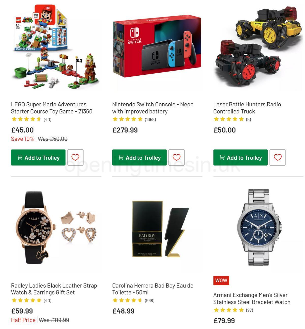 Argos Offers from 28 November
