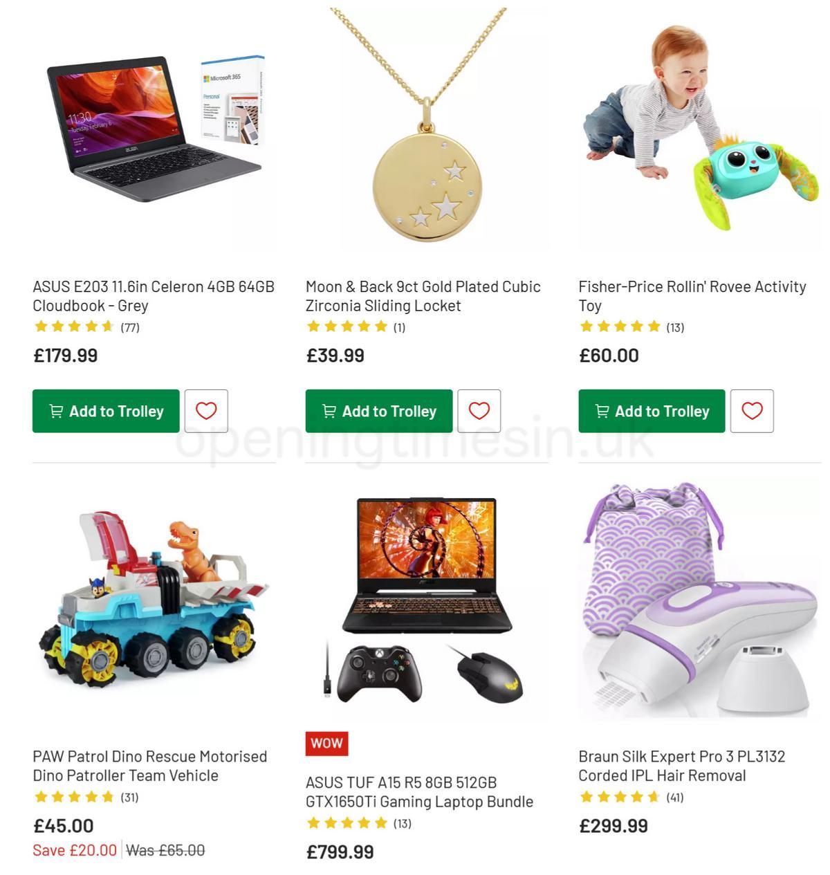 Argos Offers from 15 December
