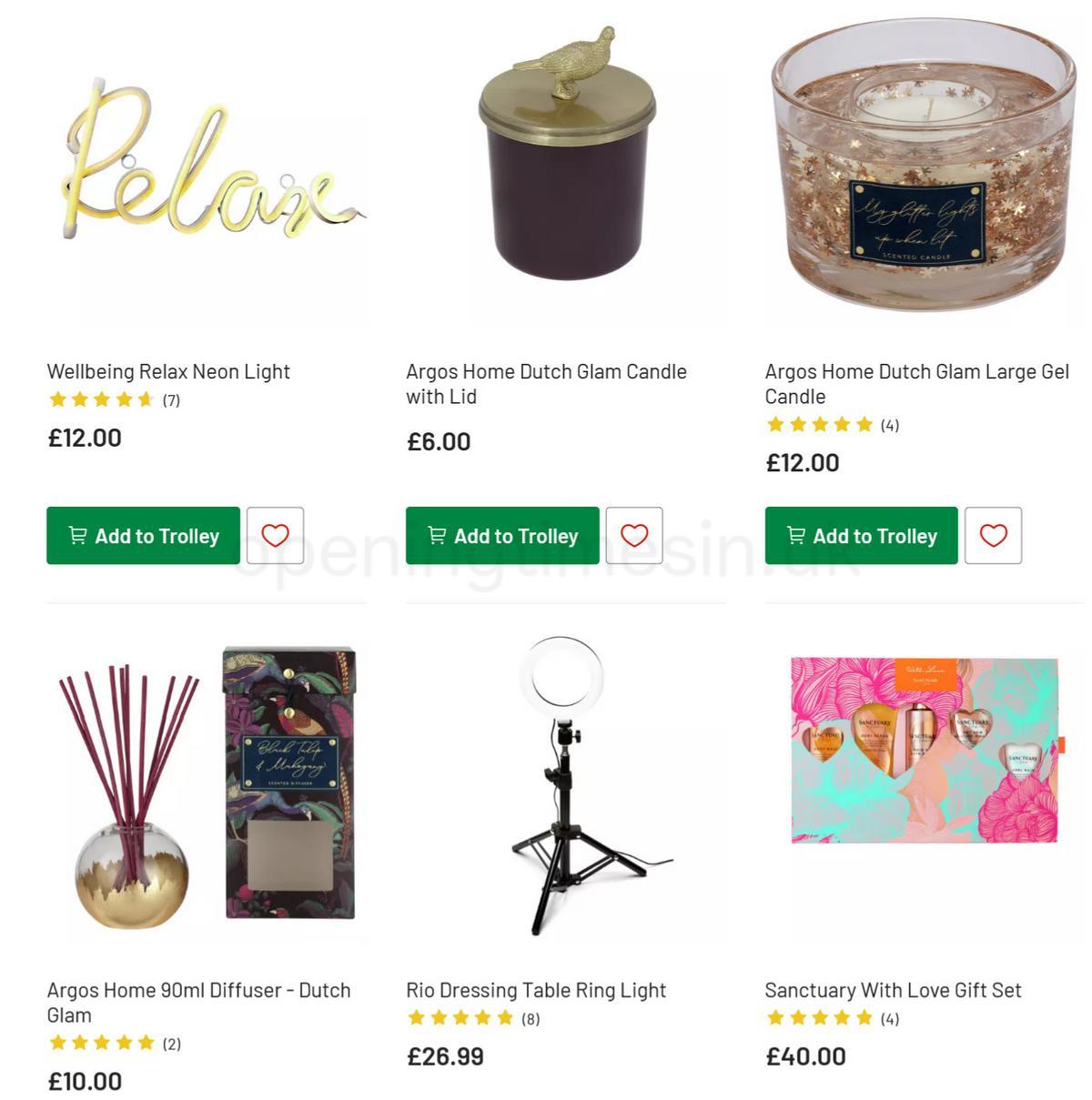 Argos Offers from 15 December