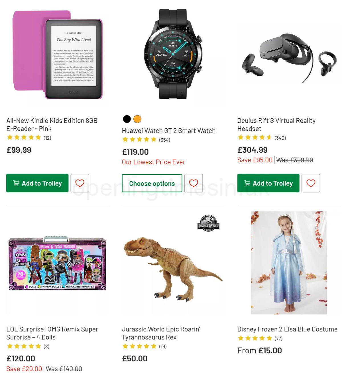 Argos Offers from 15 December