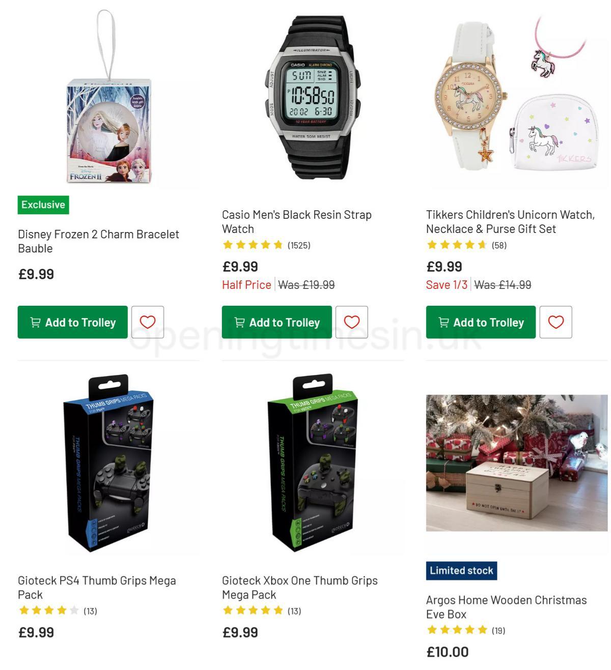 Argos Offers from 15 December