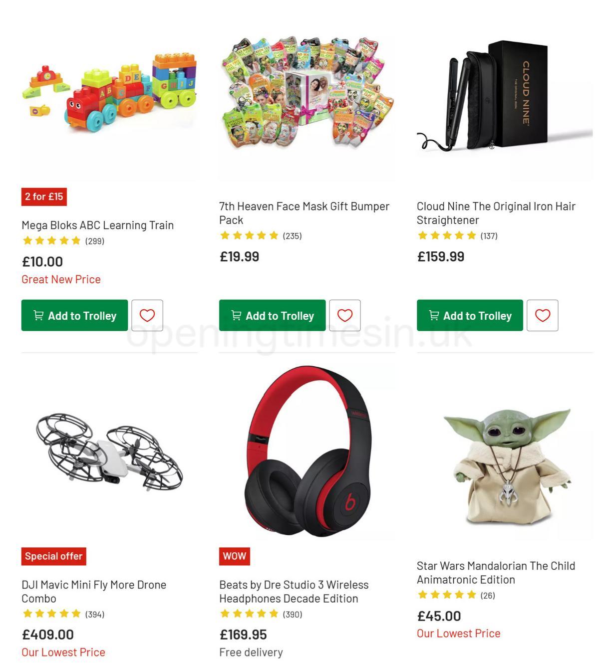 Argos Offers from 15 December