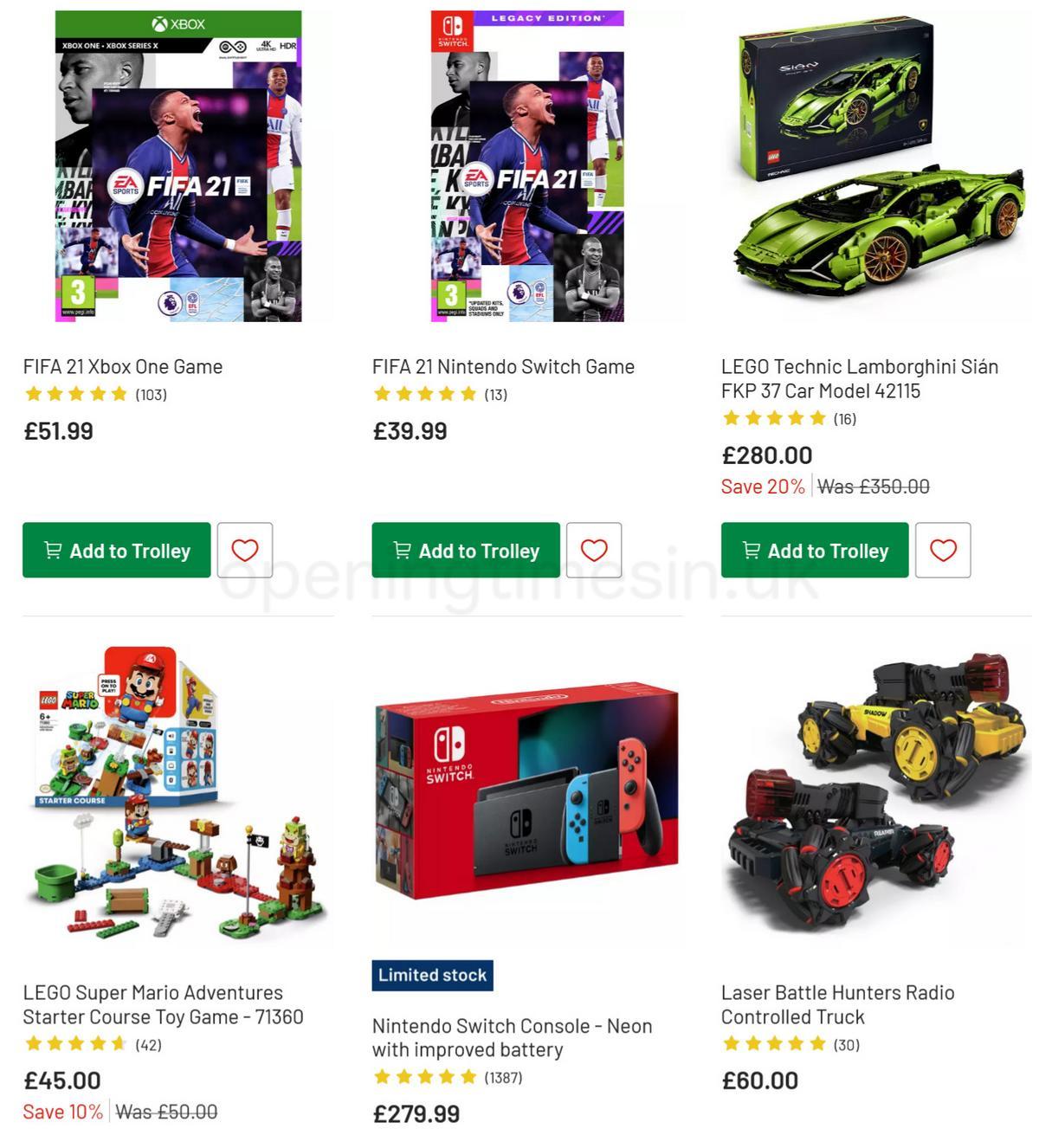 Argos Offers from 15 December