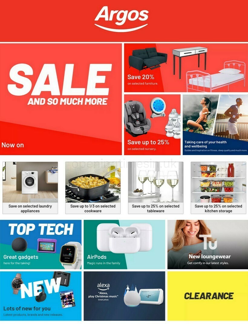 Argos Offers from 29 December
