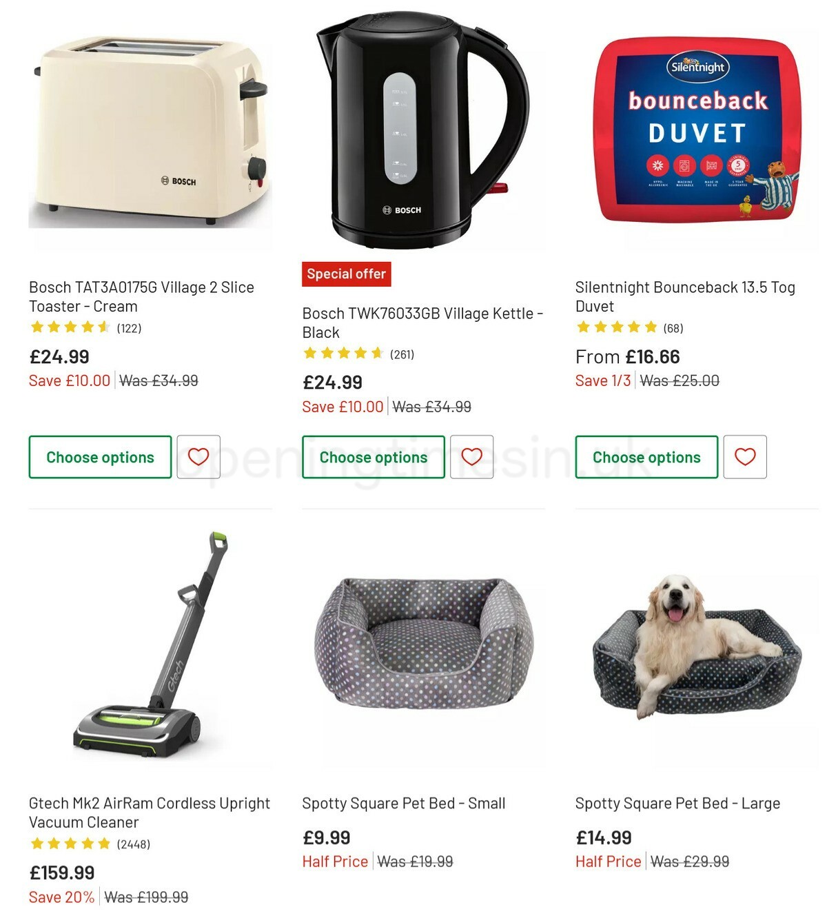 Argos Offers from 29 December