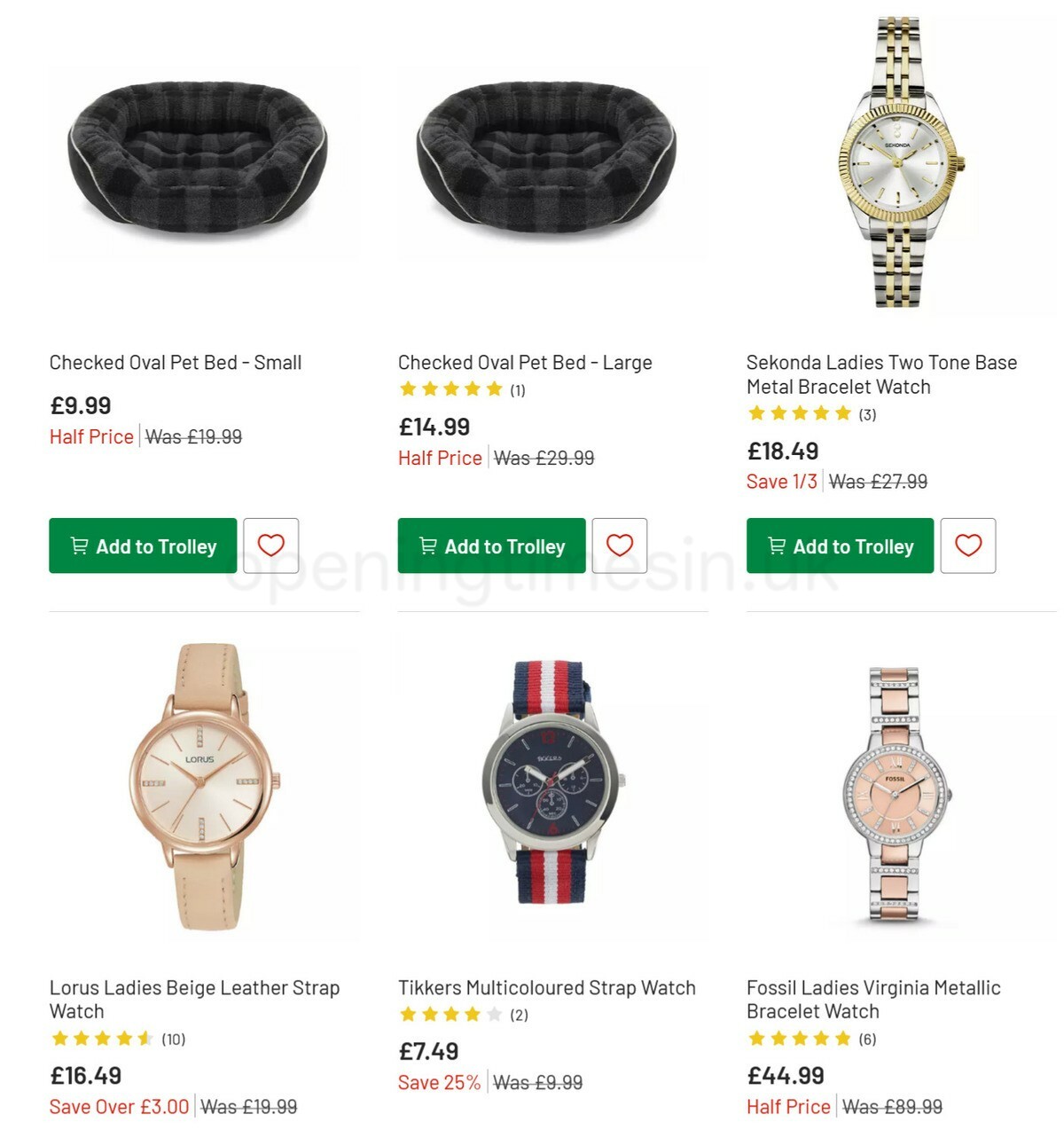 Argos Offers from 29 December