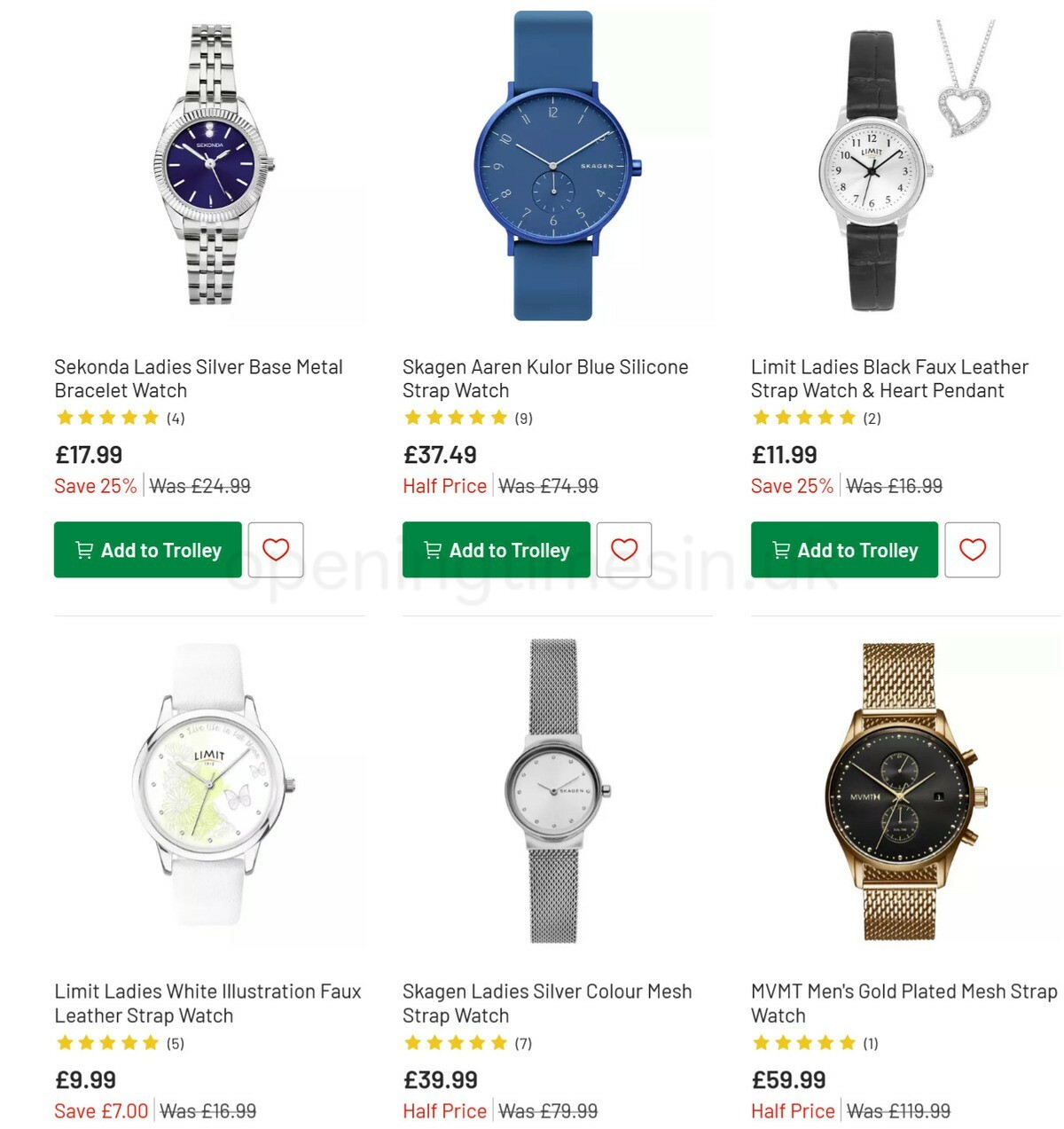 Argos Offers from 29 December