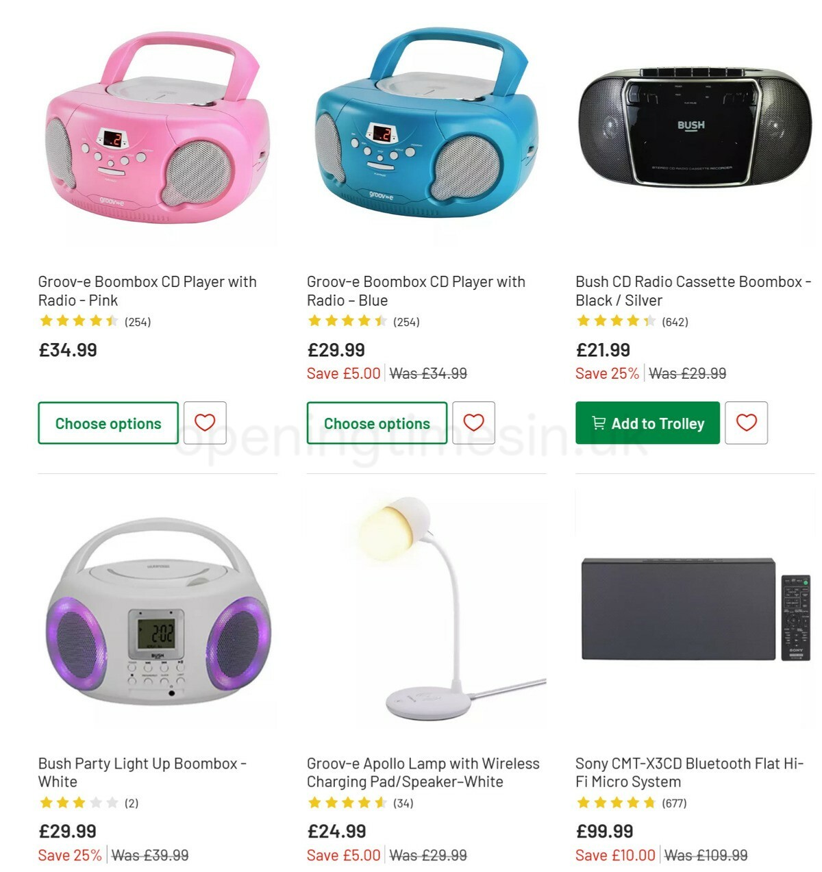 Argos Offers from 29 December