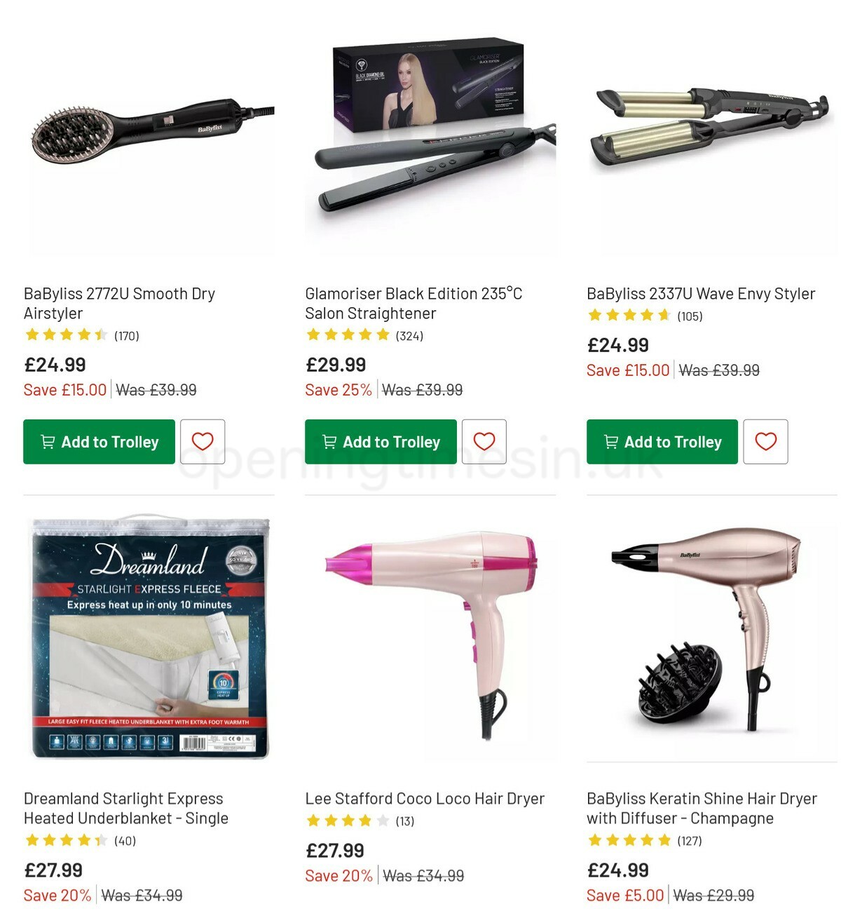 Argos Offers from 29 December