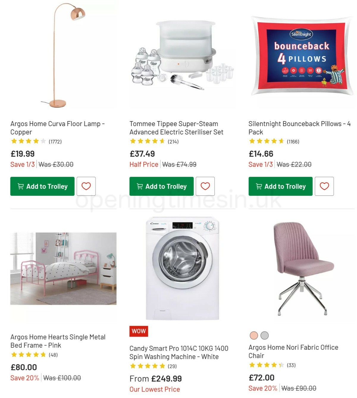 Argos Offers from 29 December