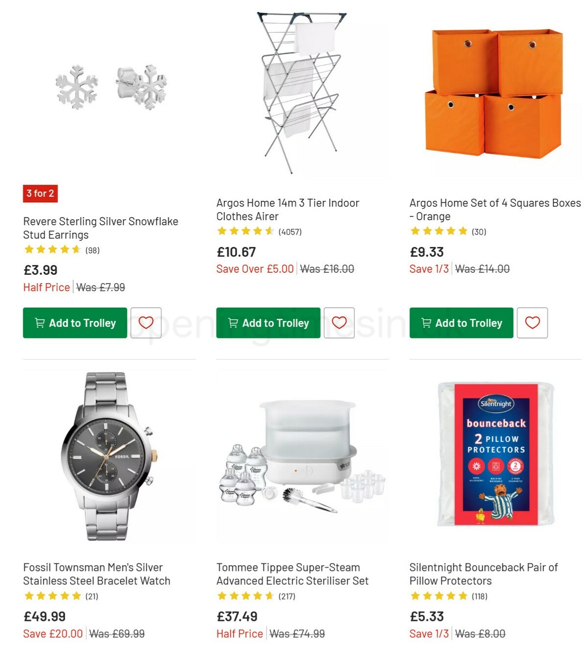 Argos Offers from 11 January