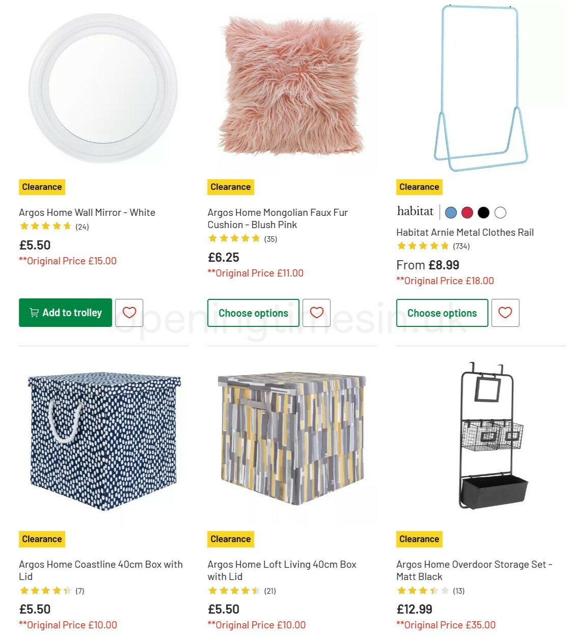 Argos Offers from 15 February