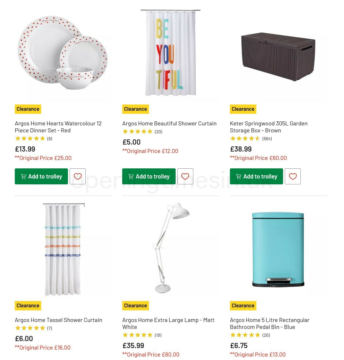 Argos Offers from 15 February