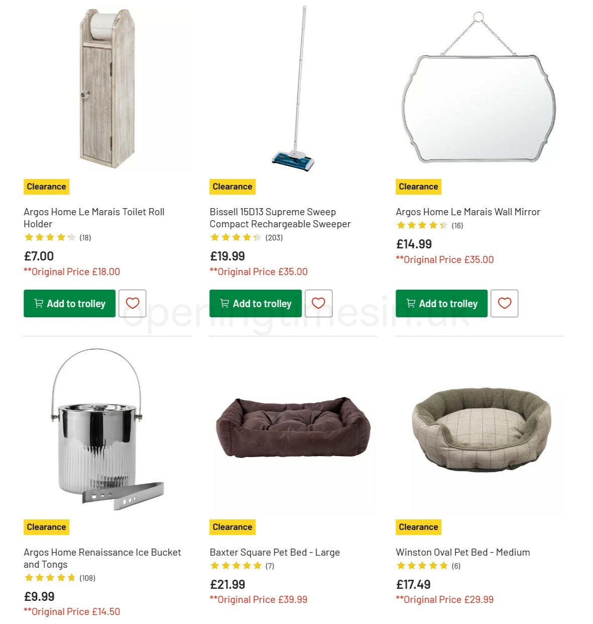 Argos Offers from 15 February