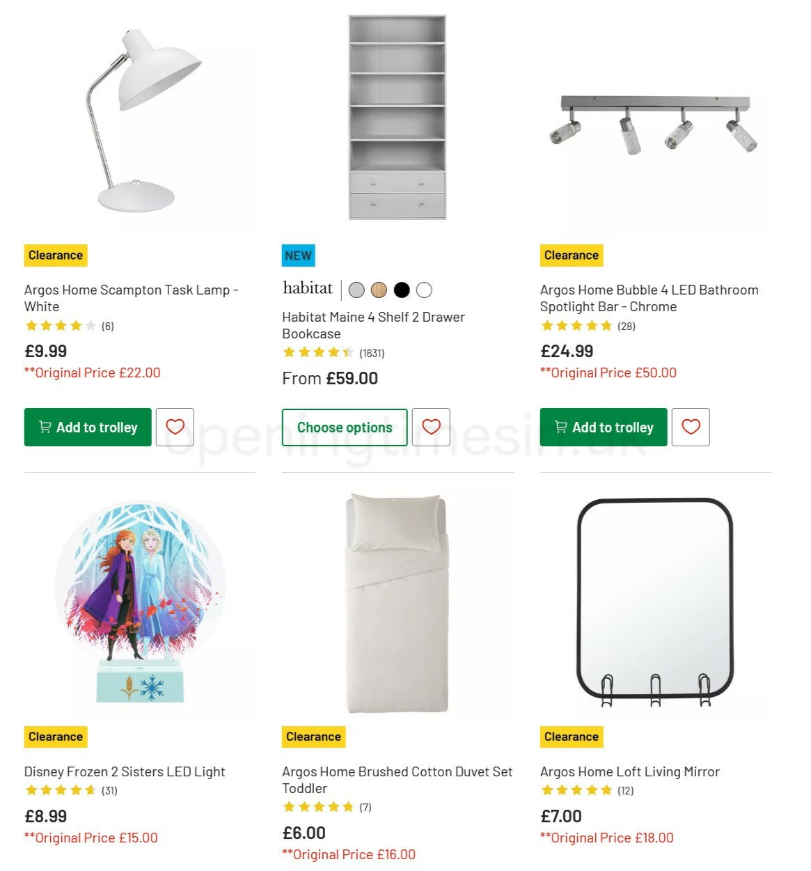 Argos Offers from 15 February