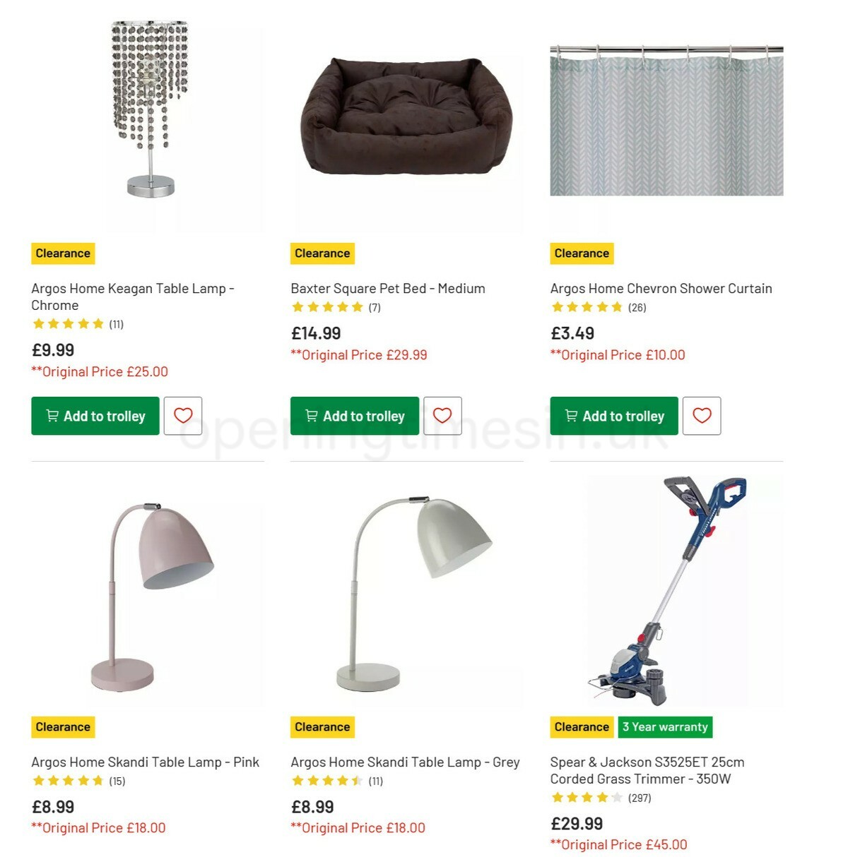 Argos Offers from 15 February