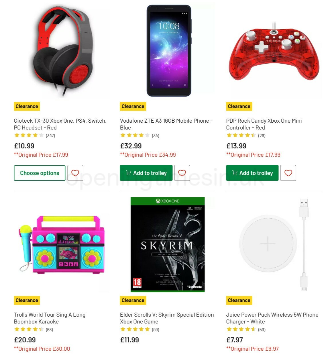 Argos Offers from 15 February