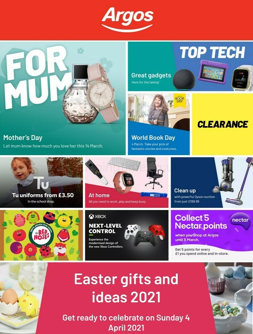 Argos Offers from 1 March