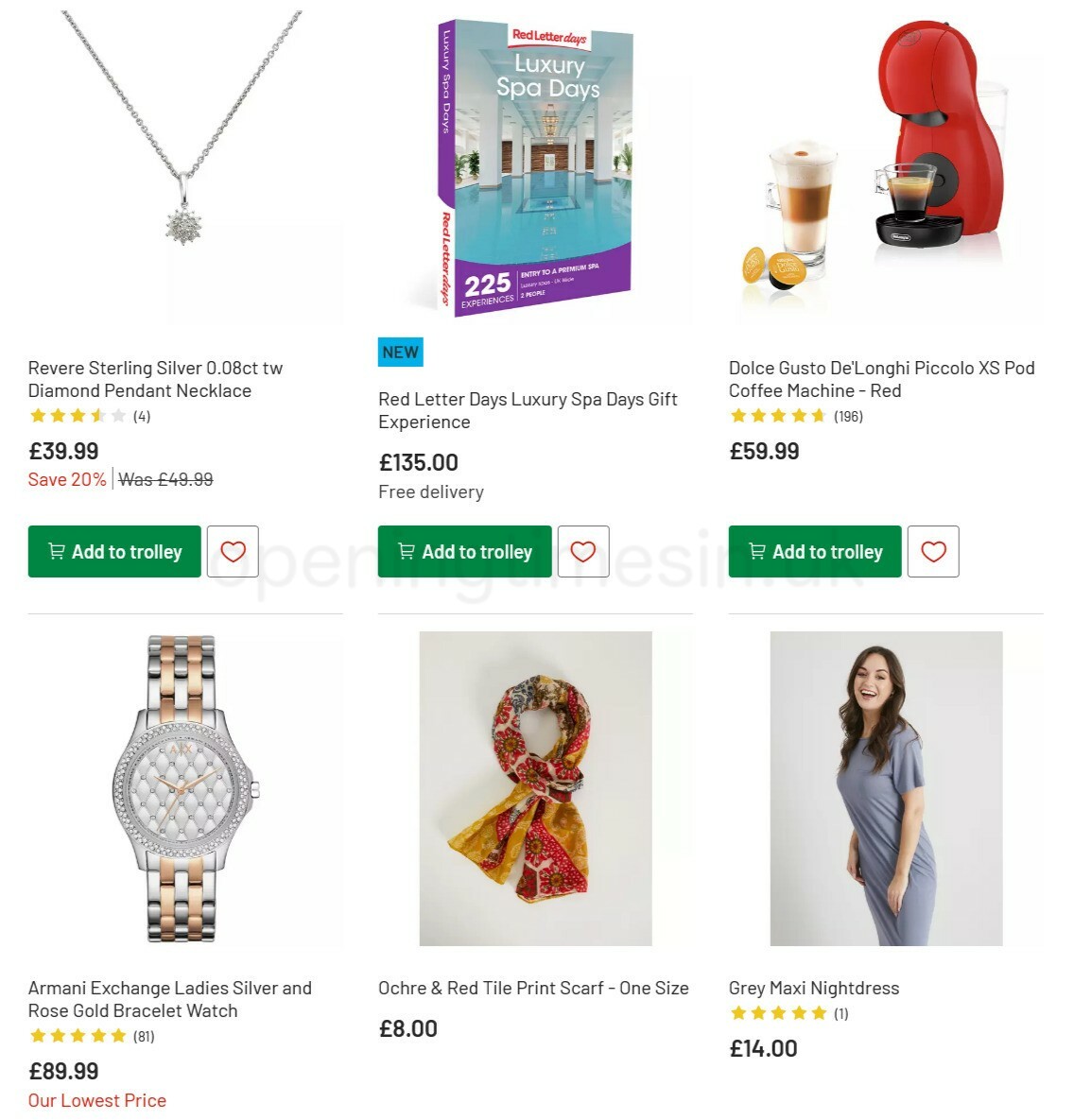 Argos Offers from 1 March