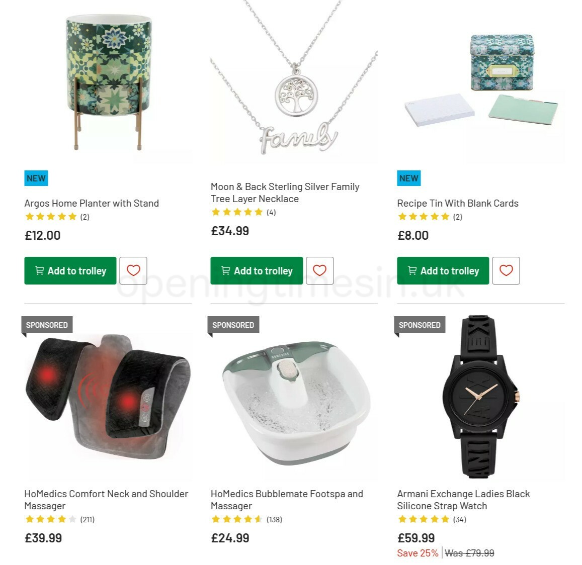 Argos Offers from 1 March