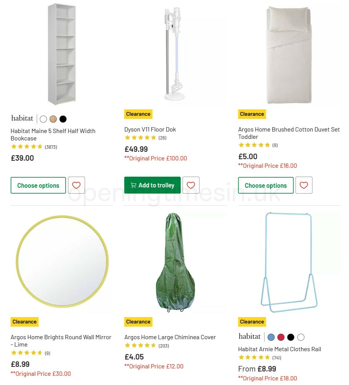 Argos Offers from 1 March