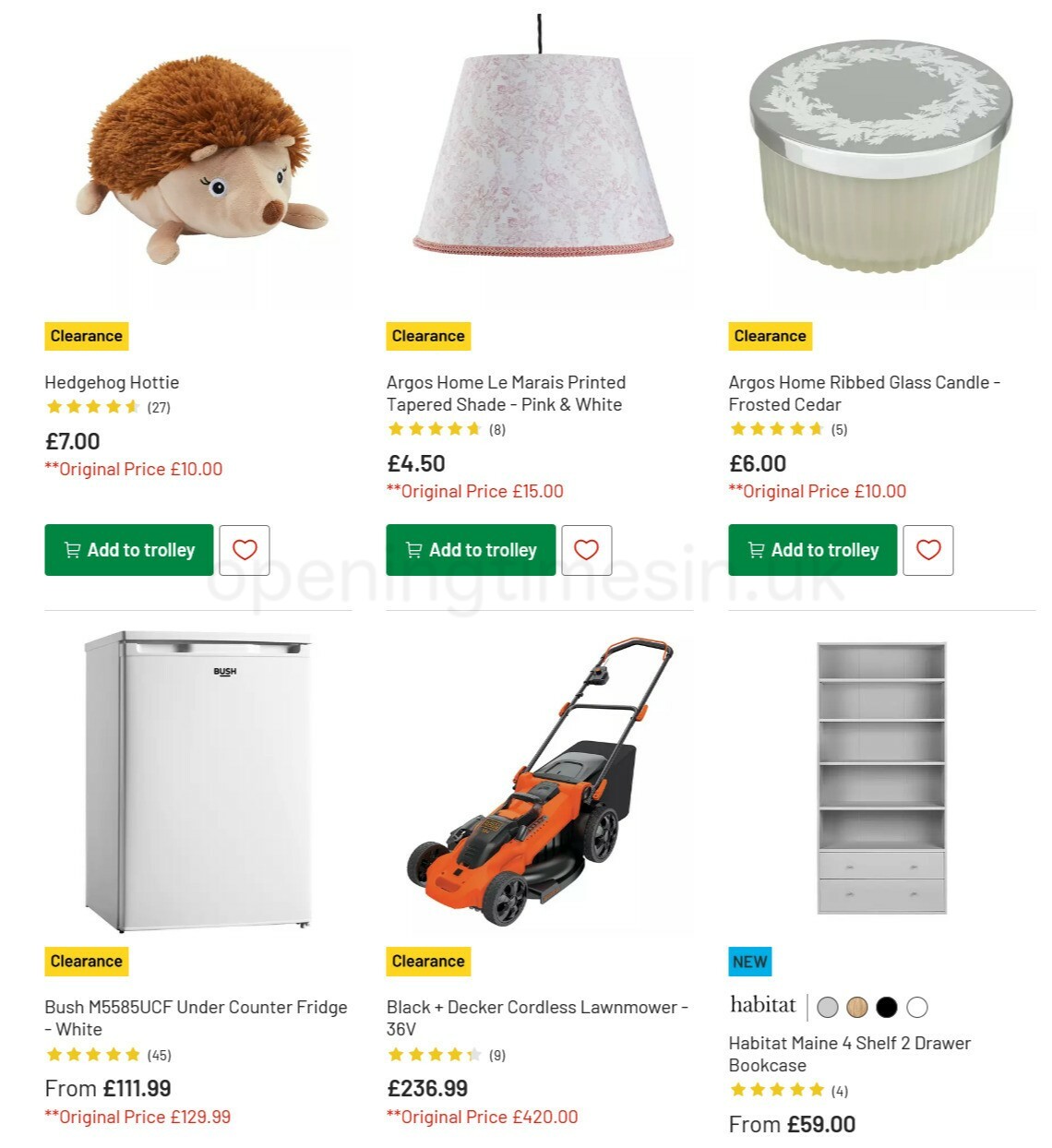 Argos Offers from 1 March